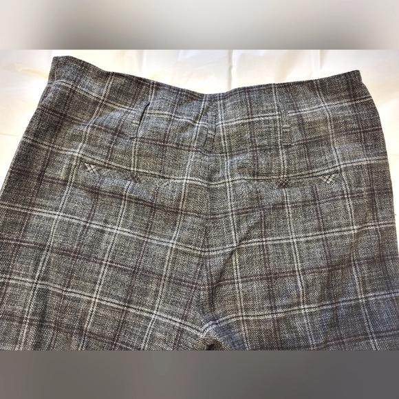 RW&CO. Grey & Purple Plaid Straight Pant - Picture 3 of 7
